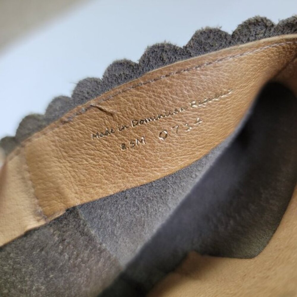 Jack Rogers Scalloped Edge Carly Boot-Olive Suede - Picture 10 of 13